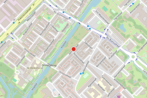 Brandweer-melding op Jamaicadreef, Utrecht op 28 juni, kaart-overzicht
