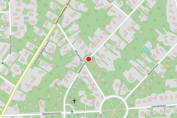 Brandweer-melding op Sweelincklaan, Bilthoven op 28 juni, kaart-overzicht