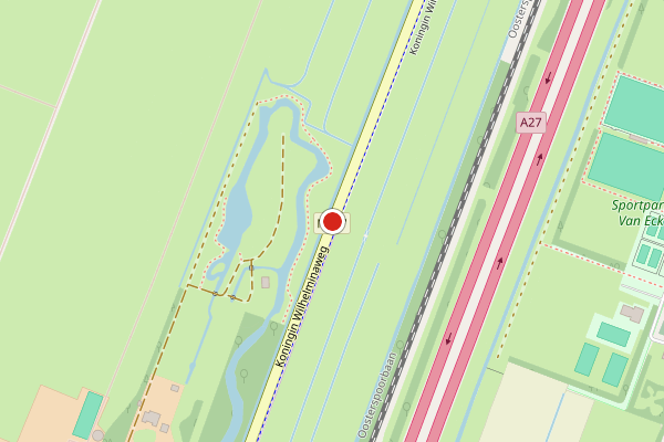 Brandweer-melding op Koningin Wilhelminaweg, Maartensdijk op 28 juni, kaart-overzicht