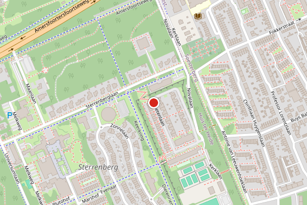 Brandweer-melding op Kometenlaan, Huis ter Heide op 28 juni, kaart-overzicht