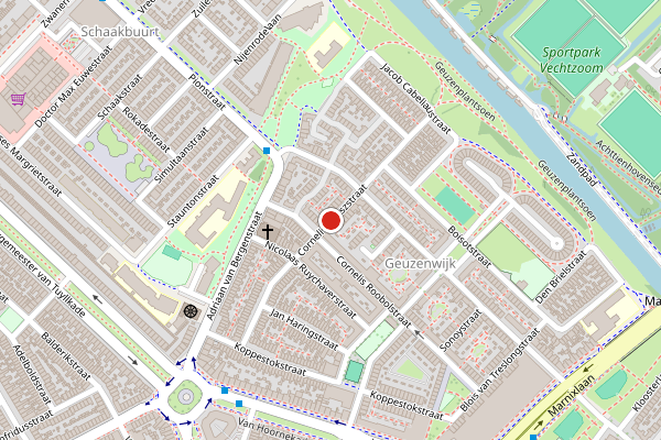 Brandweer-melding op Cornelis Dirkszstraat, Utrecht op 28 juni, kaart-overzicht