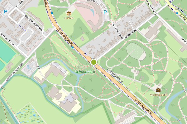 Ambulance-melding op Driebergseweg, Zeist op 28 juni, kaart-overzicht