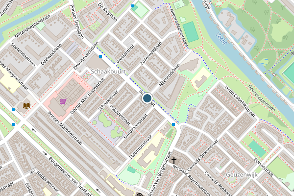 Politie-melding op Pionstraat, Utrecht op 29 juni, kaart-overzicht
