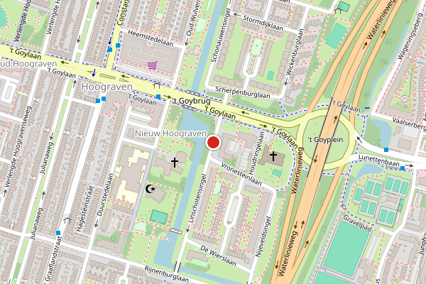 Brandweer-melding op Linschotensingel, Utrecht op 29 juni, kaart-overzicht