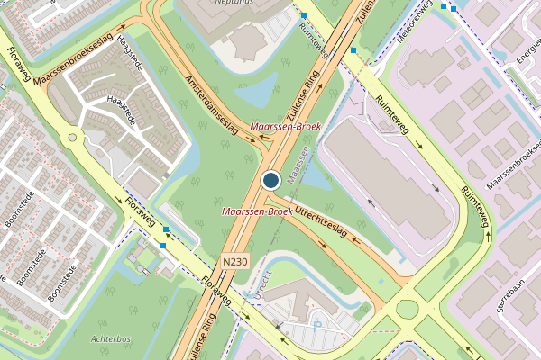 Politie-melding op Zuilensering, Maarssen op 29 juni, kaart-overzicht