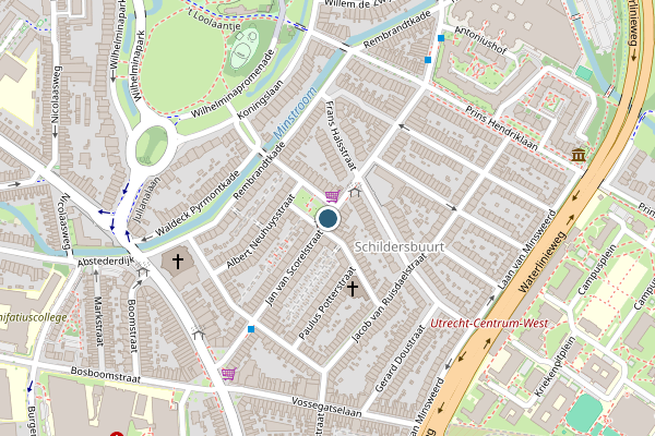 Politie-melding op Jan van Scorelstraat, Utrecht op 30 juni, kaart-overzicht