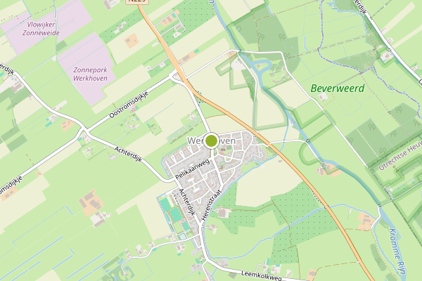 Ambulance-melding op Werkhoven op 30 juni, kaart-overzicht