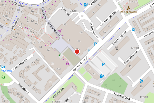 Brandweer-melding op De Kwinkelier, Bilthoven op 30 juni, kaart-overzicht
