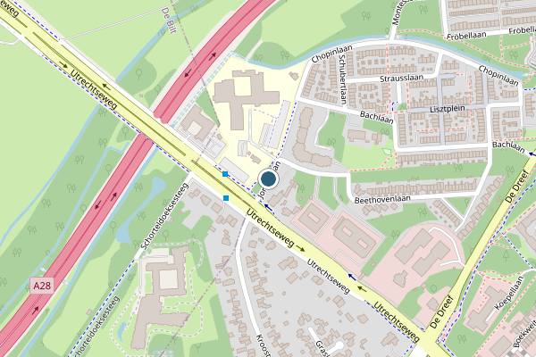 Politie-melding op Jordanlaan, Zeist op 30 juni, kaart-overzicht