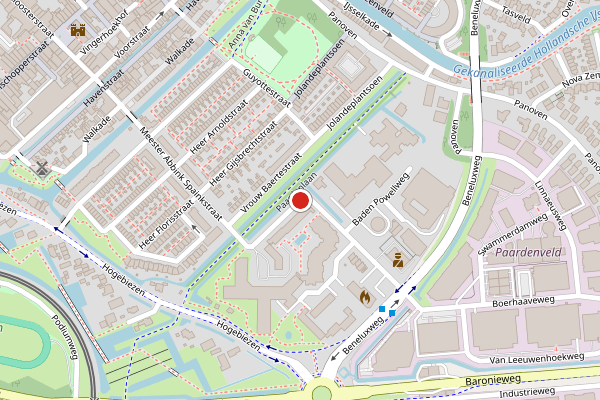 Brandweer-melding op Jan van der Heydenweg, IJsselstein op 1 juli, kaart-overzicht