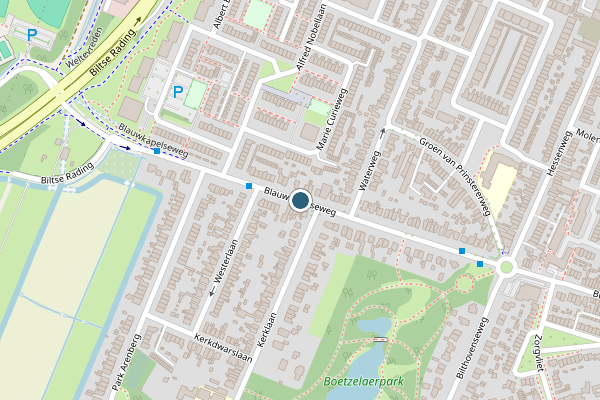 Politie-melding op Blauwkapelseweg, De Bilt op 1 juli, kaart-overzicht