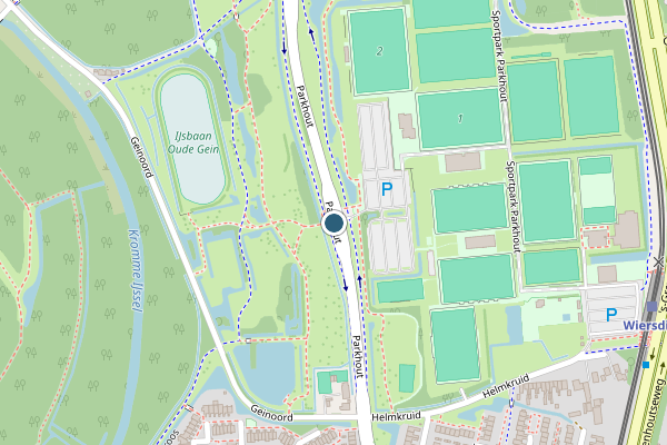 Politie-melding op Parkhout, Nieuwegein op 1 juli, kaart-overzicht