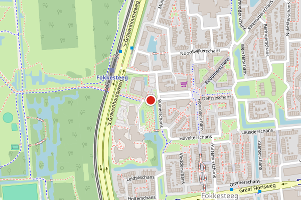 Brandweer-melding op Vuurscheschans, Nieuwegein op 2 juli, kaart-overzicht
