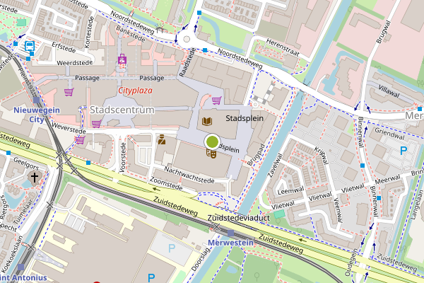 Ambulance-melding op Stadsplein, Nieuwegein op 3 juli, kaart-overzicht