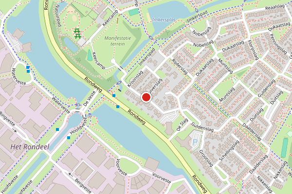 Brandweer-melding op Kroonslag, Houten op 3 juli, kaart-overzicht