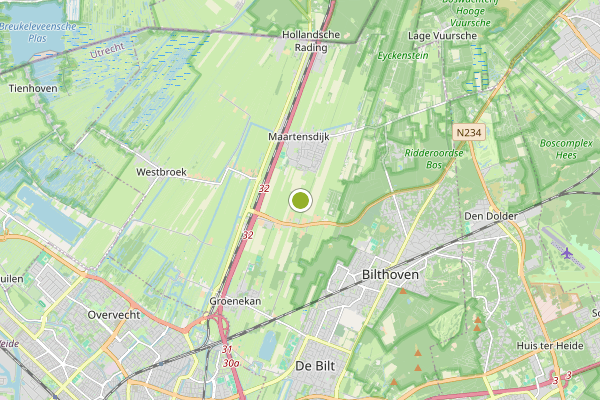 Ambulance-melding op De Bilt op 4 juli, kaart-overzicht