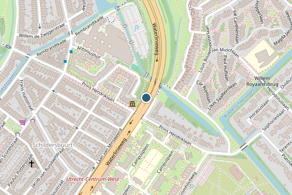 Politie-melding op Utrecht op 4 juli, kaart-overzicht