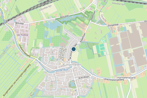Politie-melding op Harmelen op 4 juli, kaart-overzicht