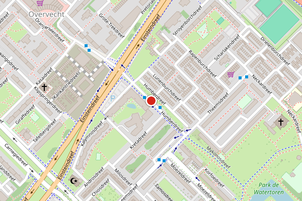 Brandweer-melding op Humberdreef, Utrecht op 5 juli, kaart-overzicht