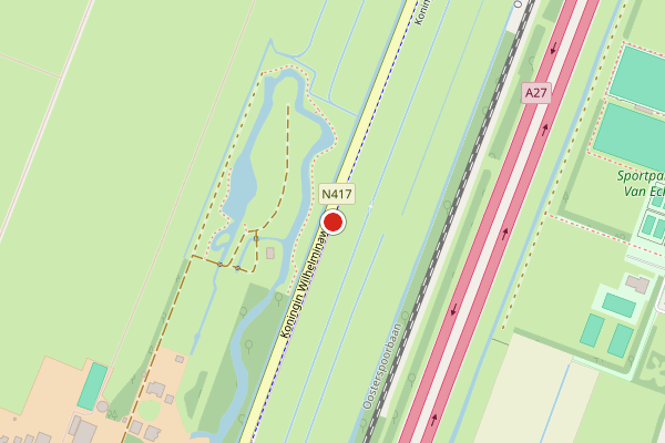 Brandweer-melding op Koningin Wilhelminaweg, Maartensdijk op 5 juli, kaart-overzicht