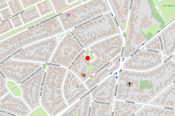 Brandweer-melding op Van der Heijdenlaan, Zeist op 6 juli, kaart-overzicht