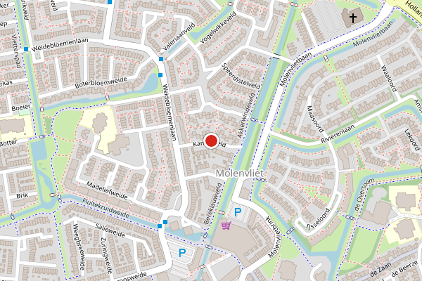 Brandweer-melding op Kamilleveld, Woerden op 6 juli, kaart-overzicht