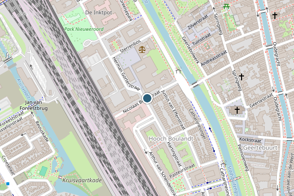 Politie-melding op Nicolaas Beetsstraat, Utrecht op 7 juli, kaart-overzicht