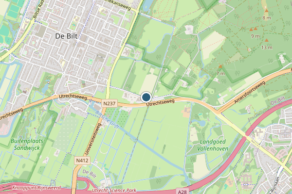 Politie-melding op Hilversum op 7 juli, kaart-overzicht