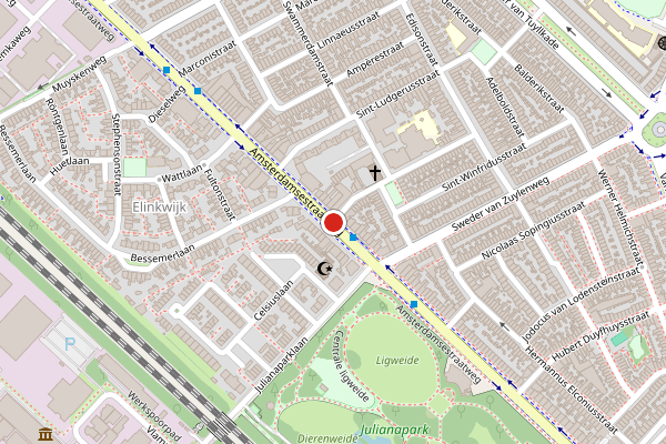 Brandweer-melding op Amsterdamsestraatweg, Utrecht op 8 juli, kaart-overzicht