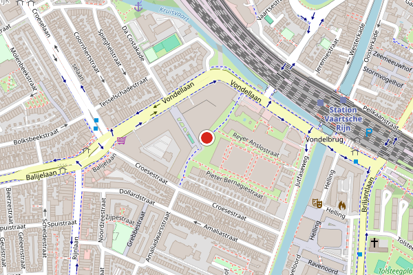 Brandweer-melding op Jacob Westerbaenstraat, Utrecht op 8 juli, kaart-overzicht