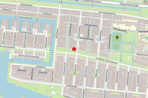 Brandweer-melding op De Milan Viscontilaan, De Meern op 8 juli, kaart-overzicht