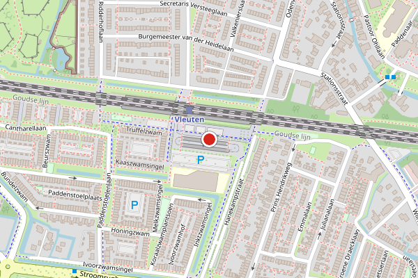 Brandweer-melding op De Sporeplein, Vleuten op 7 juli, kaart-overzicht