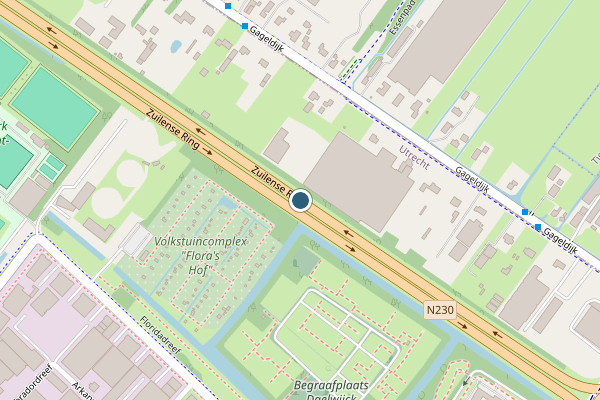 Politie-melding op Zuilense Ring, Utrecht op 8 juli, kaart-overzicht