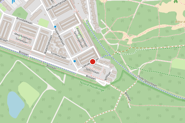 Brandweer-melding op Leeuweriklaan, Bilthoven op 8 juli, kaart-overzicht