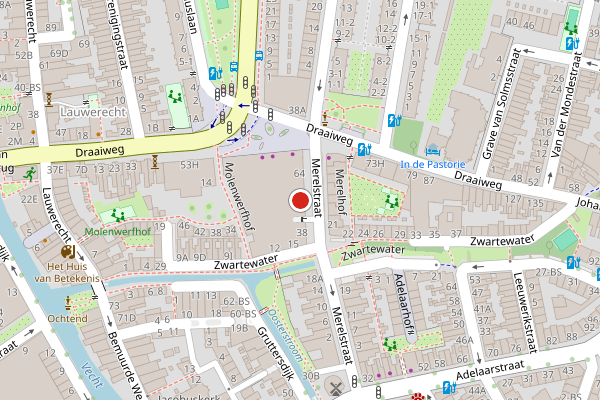 Brandweer-melding op Merelstraat, Utrecht op 9 juli, kaart-overzicht