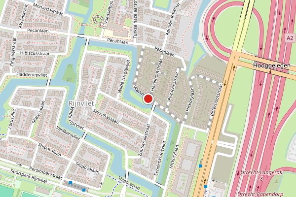 Brandweer-melding op Wapatovliet, Utrecht op 9 juli, kaart-overzicht