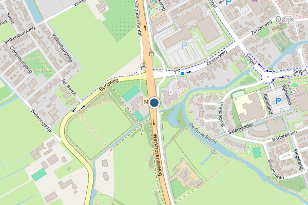 Politie-melding op Werkhovenseweg, Odijk op 10 juli, kaart-overzicht