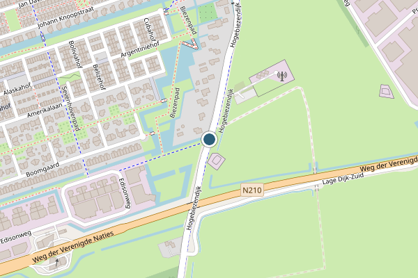 Politie-melding op Hogebiezendijk, IJsselstein op 10 juli, kaart-overzicht
