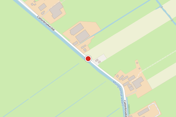 Brandweer-melding op Cattenbroekerdijk, Linschoten op 9 juli, kaart-overzicht