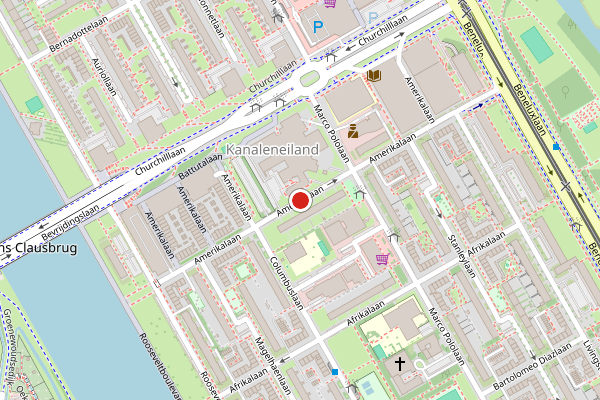 Brandweer-melding op Amerikalaan, Utrecht op 10 juli, kaart-overzicht
