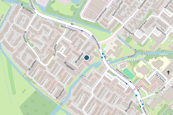 Politie-melding op Brugakker, Zeist op 10 juli, kaart-overzicht