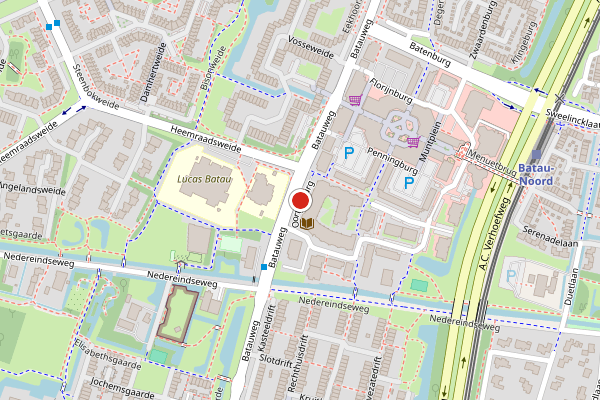 Brandweer-melding op Oortjesburg, Nieuwegein op 10 juli, kaart-overzicht