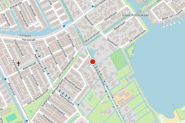 Brandweer-melding op Cattenbroekerdijk, Woerden op 9 juli, kaart-overzicht