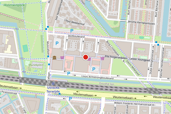 Brandweer-melding op Ella Fitzgeraldplein, Utrecht op 10 juli, kaart-overzicht