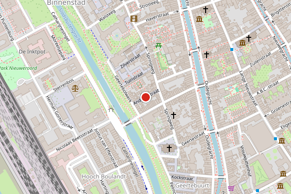 Brandweer-melding op Andreasstraat, Utrecht op 11 juli, kaart-overzicht