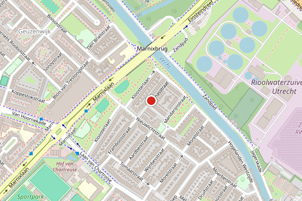 Brandweer-melding op Ananasstraat, Utrecht op 11 juli, kaart-overzicht