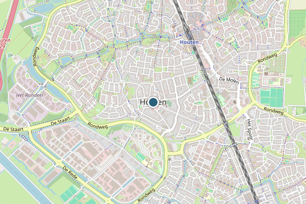 Politie-melding op Houten op 11 juli, kaart-overzicht