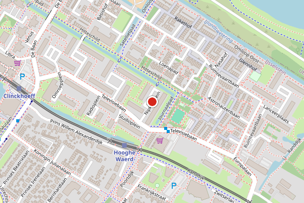 Brandweer-melding op Nipkowplein, IJsselstein op 11 juli, kaart-overzicht