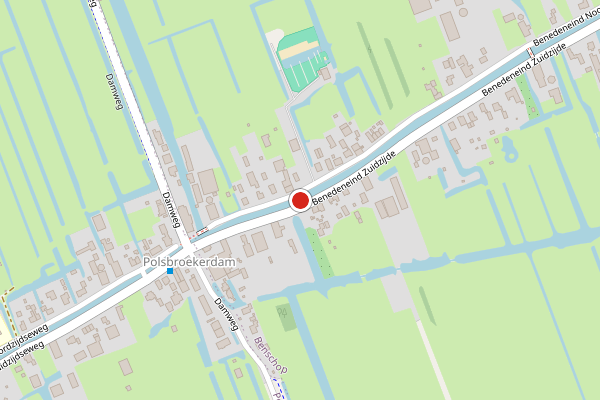 Brandweer-melding op Beneden Brug 470 429, Benschop op 11 juli, kaart-overzicht