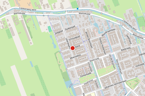 Brandweer-melding op Hooiland, Lopik op 11 juli, kaart-overzicht